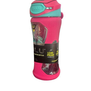 Zulu Kids Water Bottle 16oz Pink Leak Proof Straw NWT